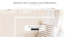 Desktop Screenshot of behindthecameraanddreaming.com